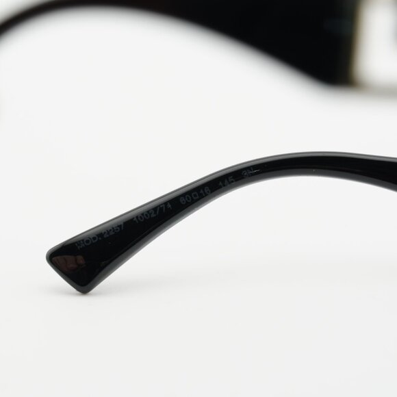 Versace VE2257 100271 Sunglasses Shiny Gold Rectangle Frame, Dark Green Lenses main image 10
